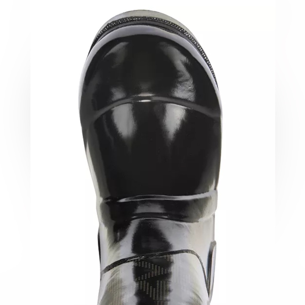 Michael Kors Black Monogram Rain Boots - Girls Youth | Size 1 - Picture 8 of 9